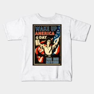 Wake Up America Day Vote Blue November 3 2020 Kids T-Shirt